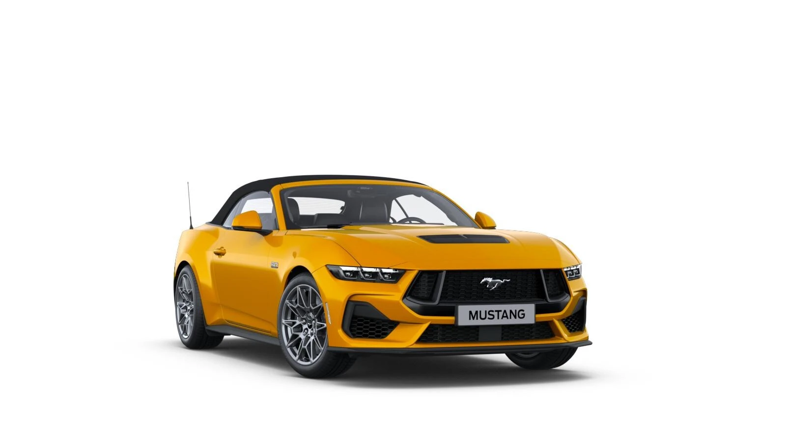 Mustang Convertible, GT, Oranžová Fury, front