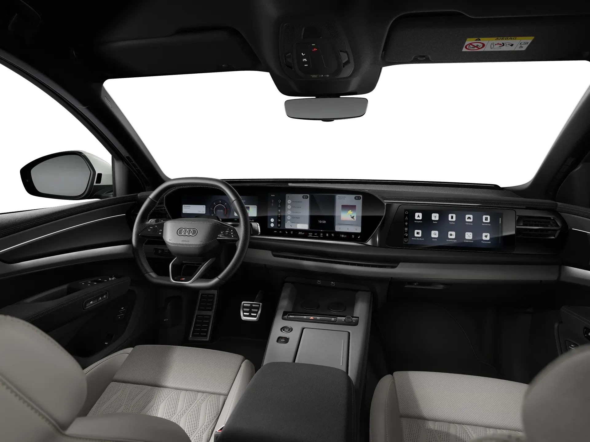 Q7 SUV, Q7 SUV, interiér Černá, interiorfront