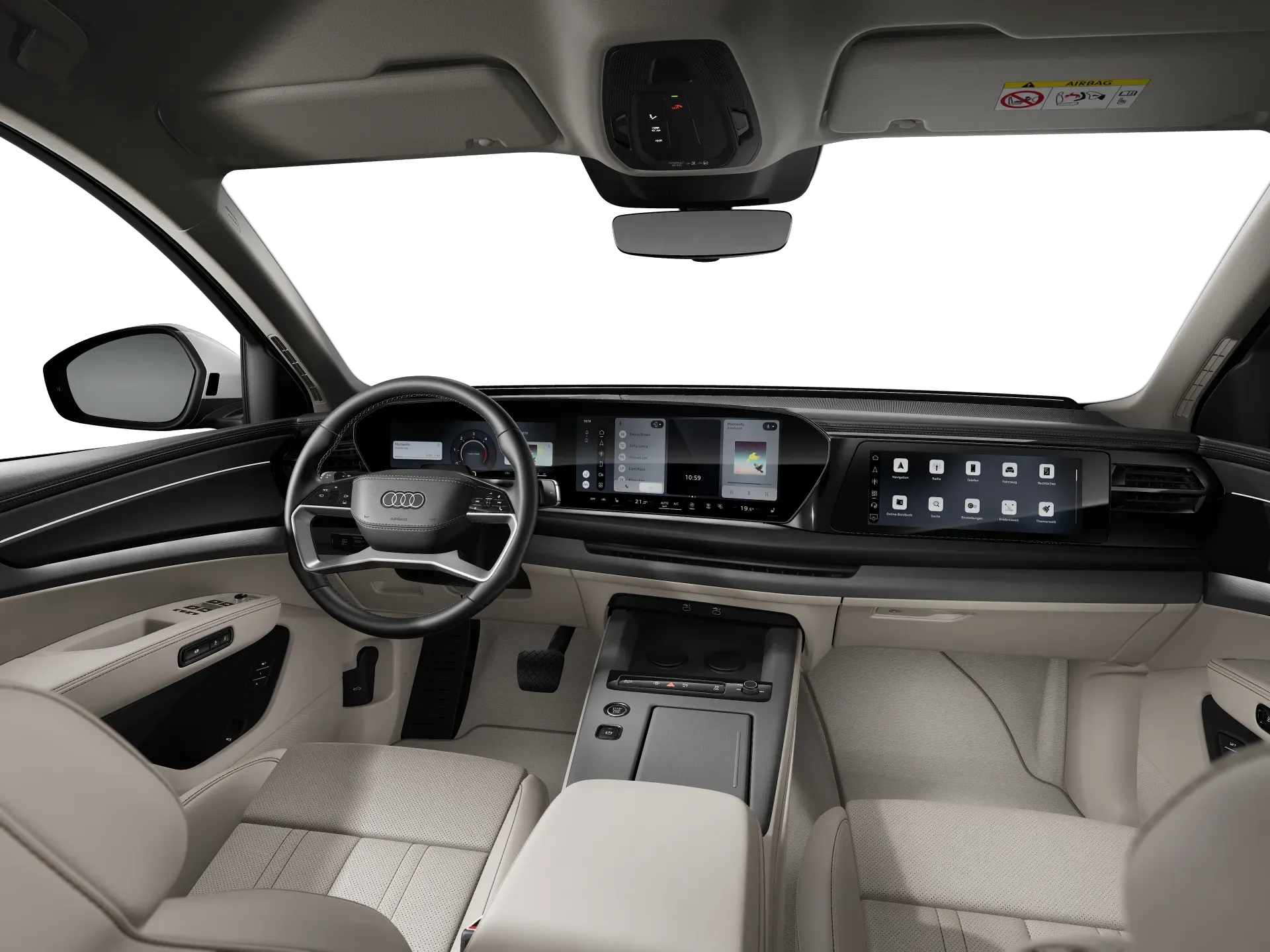 Q7 SUV, Q7 SUV, interiér Černá/Béžová, interiorfront