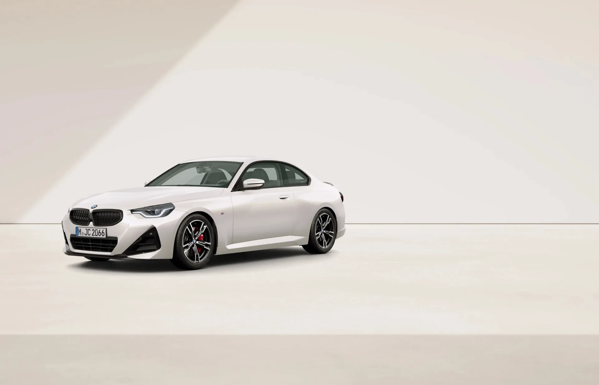 Řada 2 Coupé (G42), M sportovní paket Pro, Metalický lak Mineral White, front