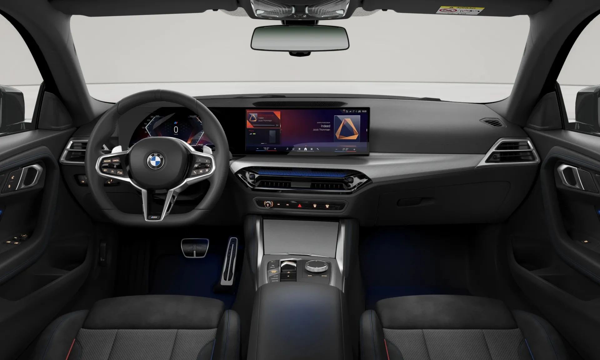 Řada 2 Coupé (G42), M sportovní paket Pro, Metalický lak Black Sapphire, interiér Kombinace M PerformTex/látka, dashboard