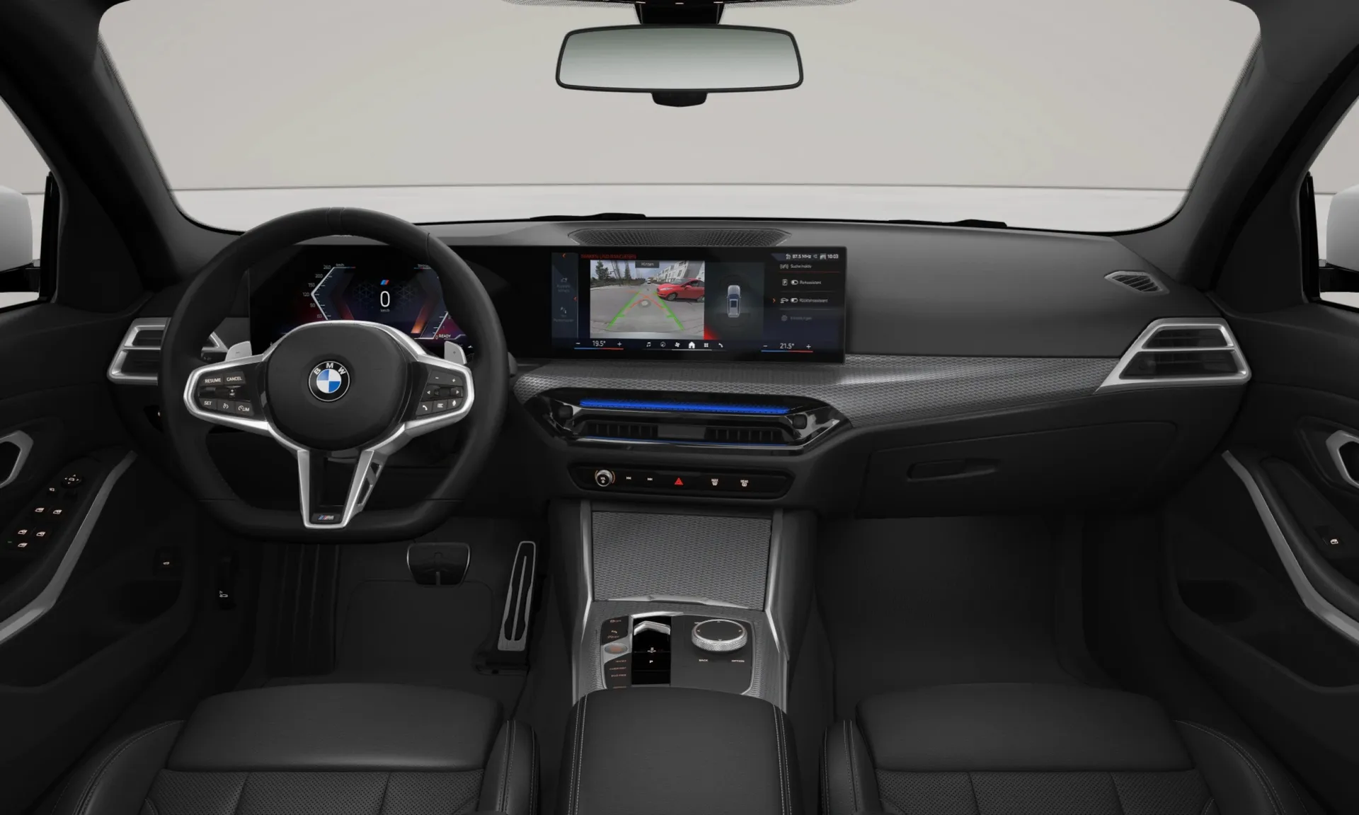 Řada 3 Touring (G21), M sportovní paket Pro, interiér Umělá kůže Sensatec perforovaná Black/Black, dashboard