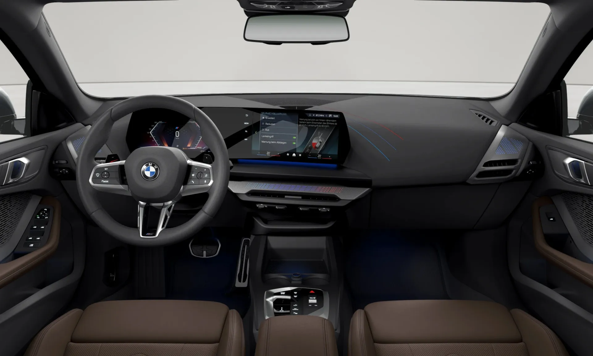 Řada 2 Gran Coupé (F74), M sportovní paket, Metalický lak Skyscraper Grey, interiér Umělá kůže Veganza perforovaná Mocha, dashboard