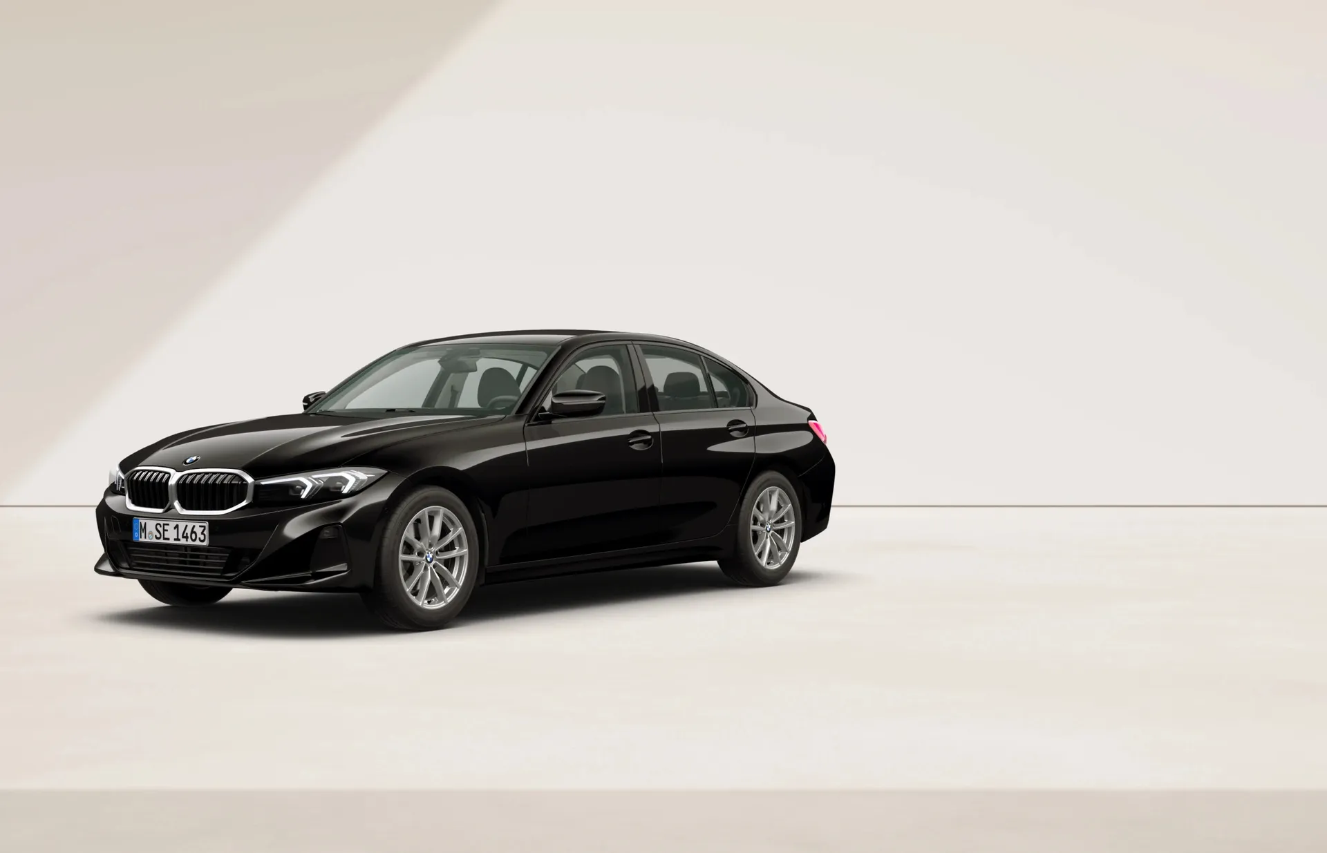 Řada 3 Sedan (G20), Sériové provedení, Nemetalický lak "Black", front