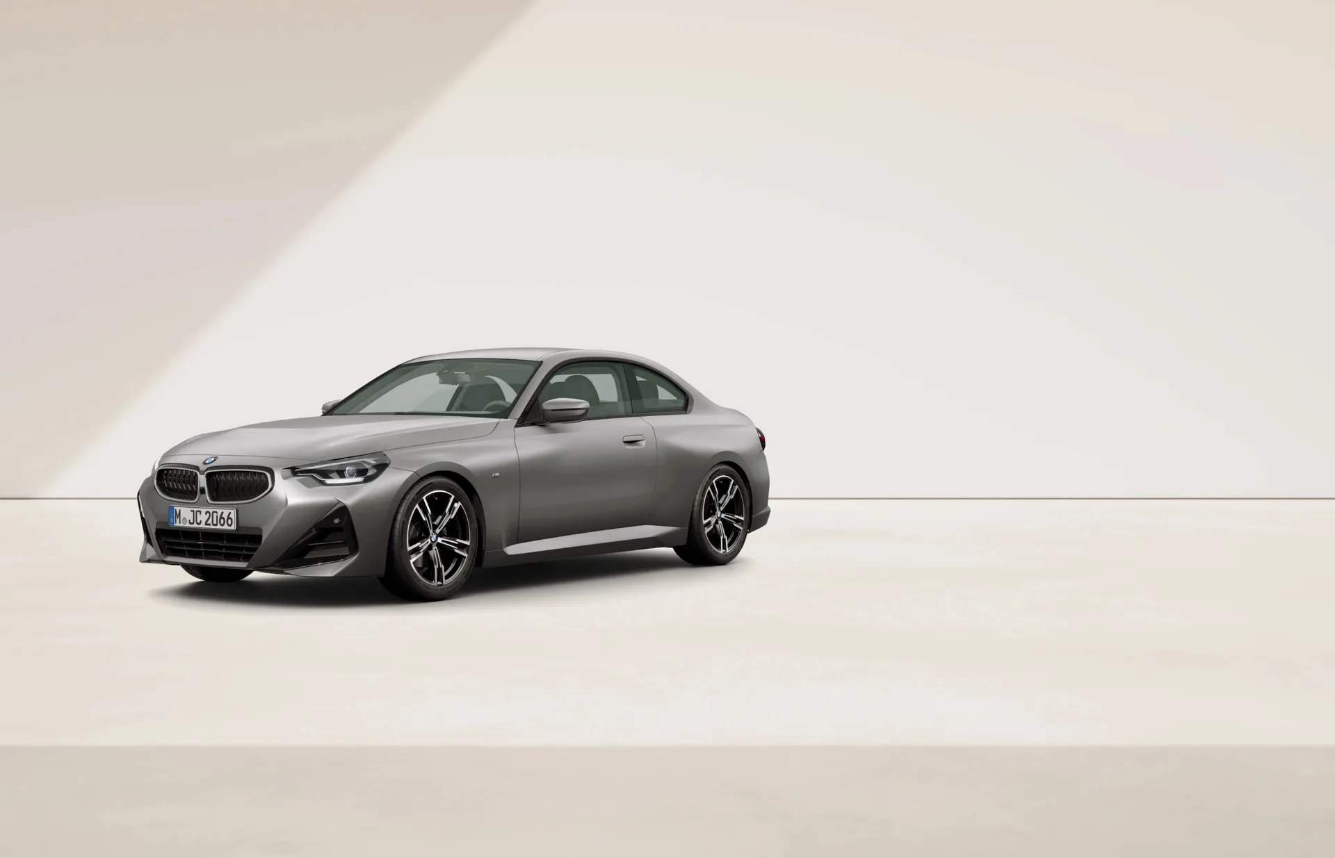 Řada 2 Coupé (G42), M sportovní paket, BMW Individual metalický lak Frozen Pure Grey, front