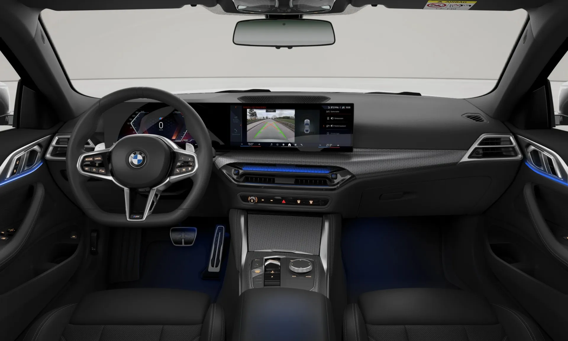 Řada 4 Coupé (G22), M sportovní paket, interiér Umělá kůže Sensatec perforovaná Black/Black, dashboard