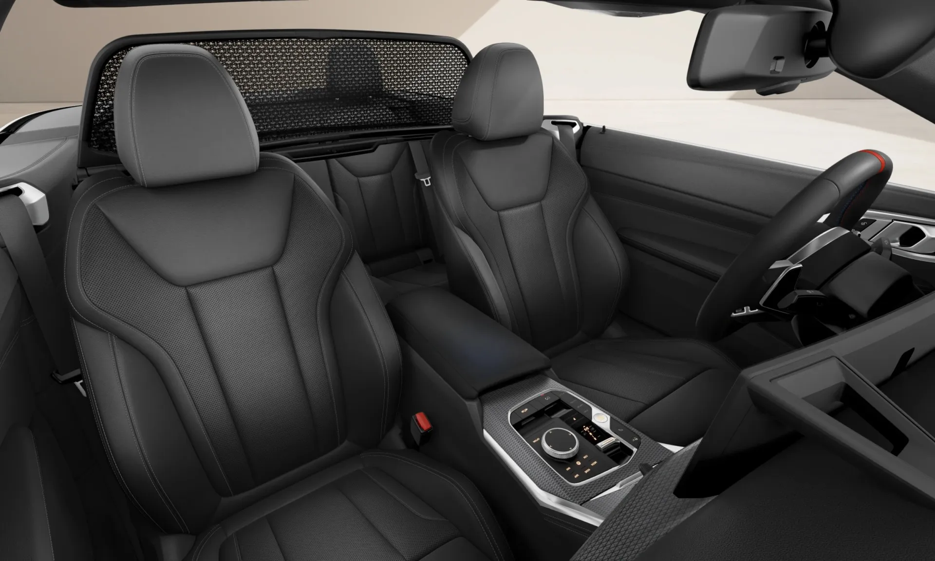Řada 4 Cabrio (G23), M Modely, interiér Umělá kůže Sensatec perforovaná Black/Black, seats