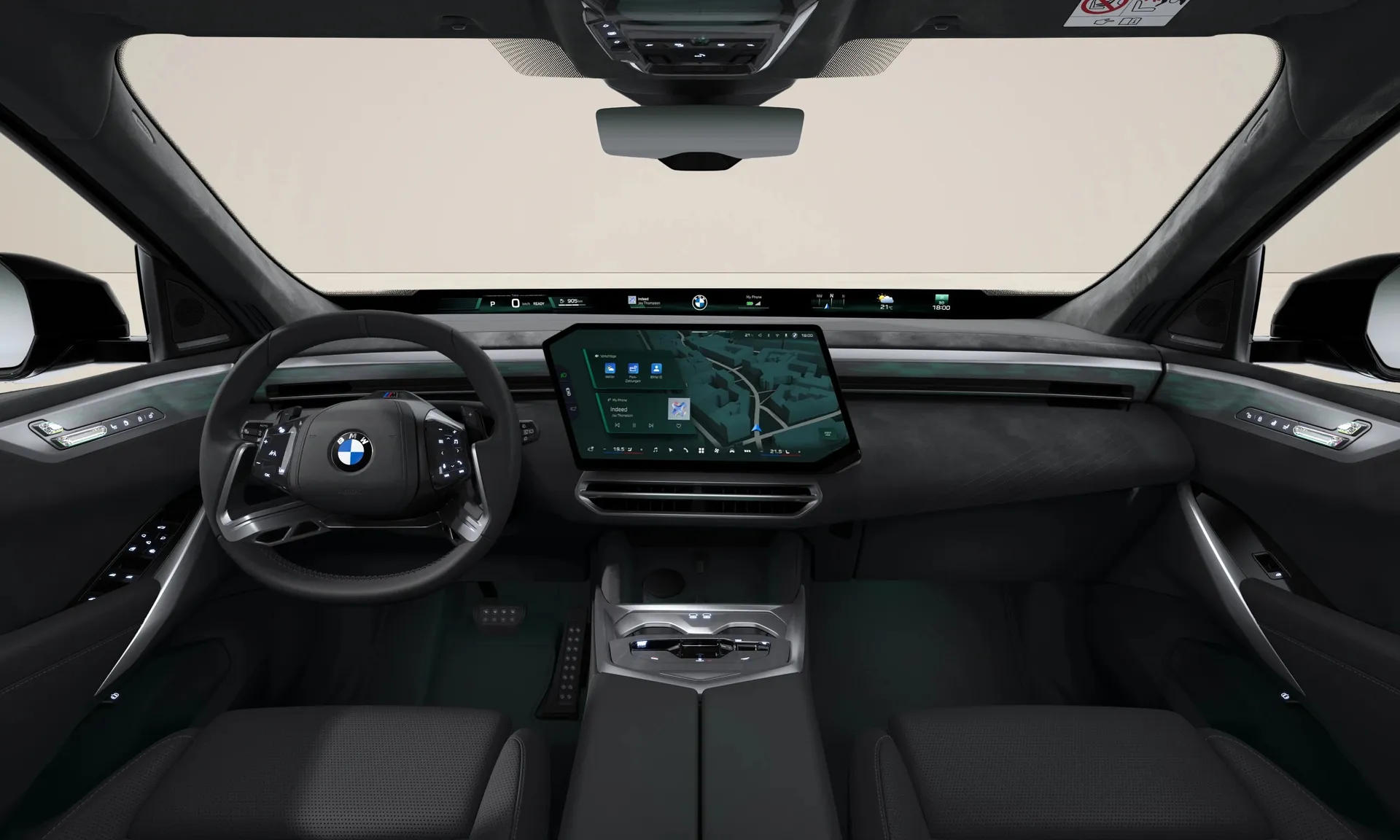 X5 (G65), M sportovní paket Pro, Metalický lak Carbon Black, interiér Design interiéru BMW Individual-Black, dashboard