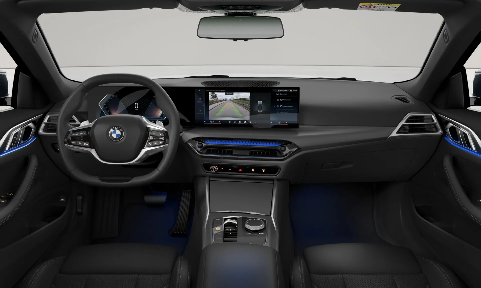 Řada 4 Cabrio (G23), Sériové provedení, Metalický lak Skyscraper Grey, interiér Umělá kůže Sensatec perforovaná Black/Black, dashboard