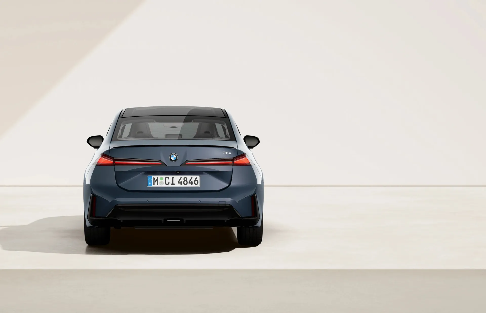 Řada 3 Sedan (G50), M sportovní paket Pro, Metalický lak Ocean Wave Blue, rear