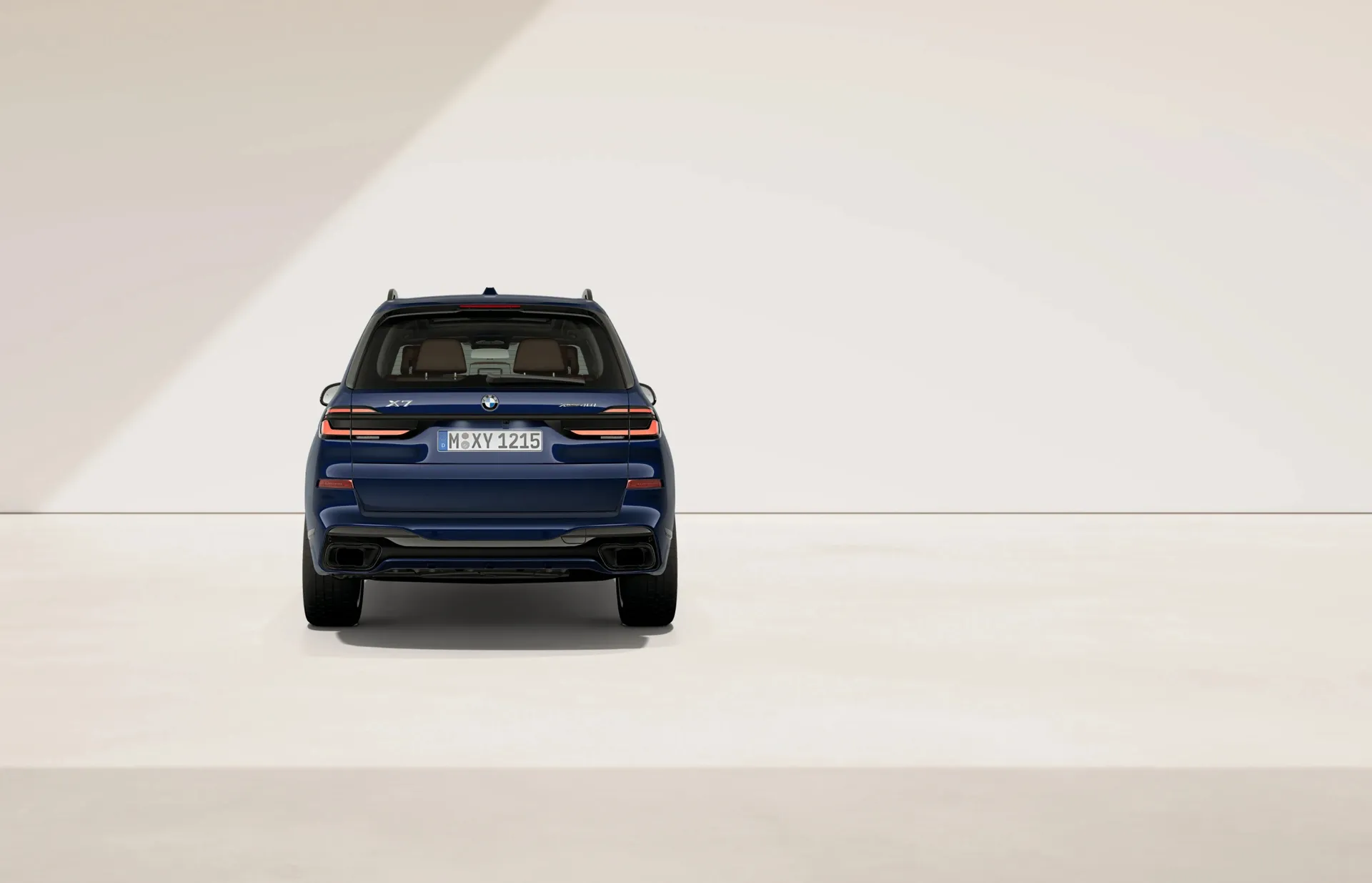 X7 (G07), M sportovní paket Pro, BMW Individual metalický lak Tanzanite Blue, rear