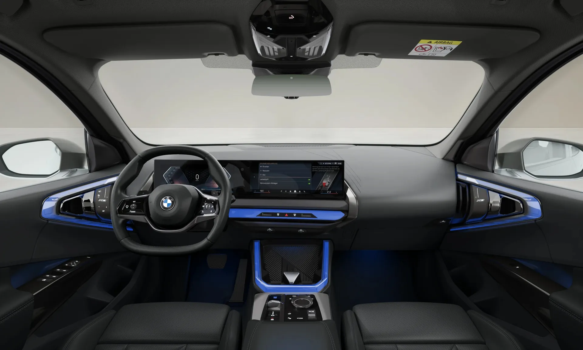 X3 (G45), Sériové provedení, Metalický lak Dune Grey, interiér BMW Individual kůže Merino Black/Atlas Grey, dashboard