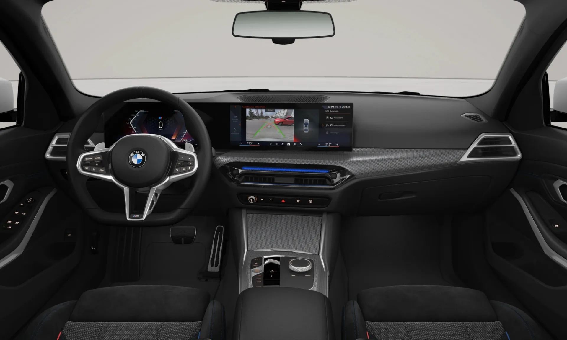 Řada 3 Sedan (G20), M sportovní paket Pro, interiér Kombinace M PerformTex/látka, dashboard
