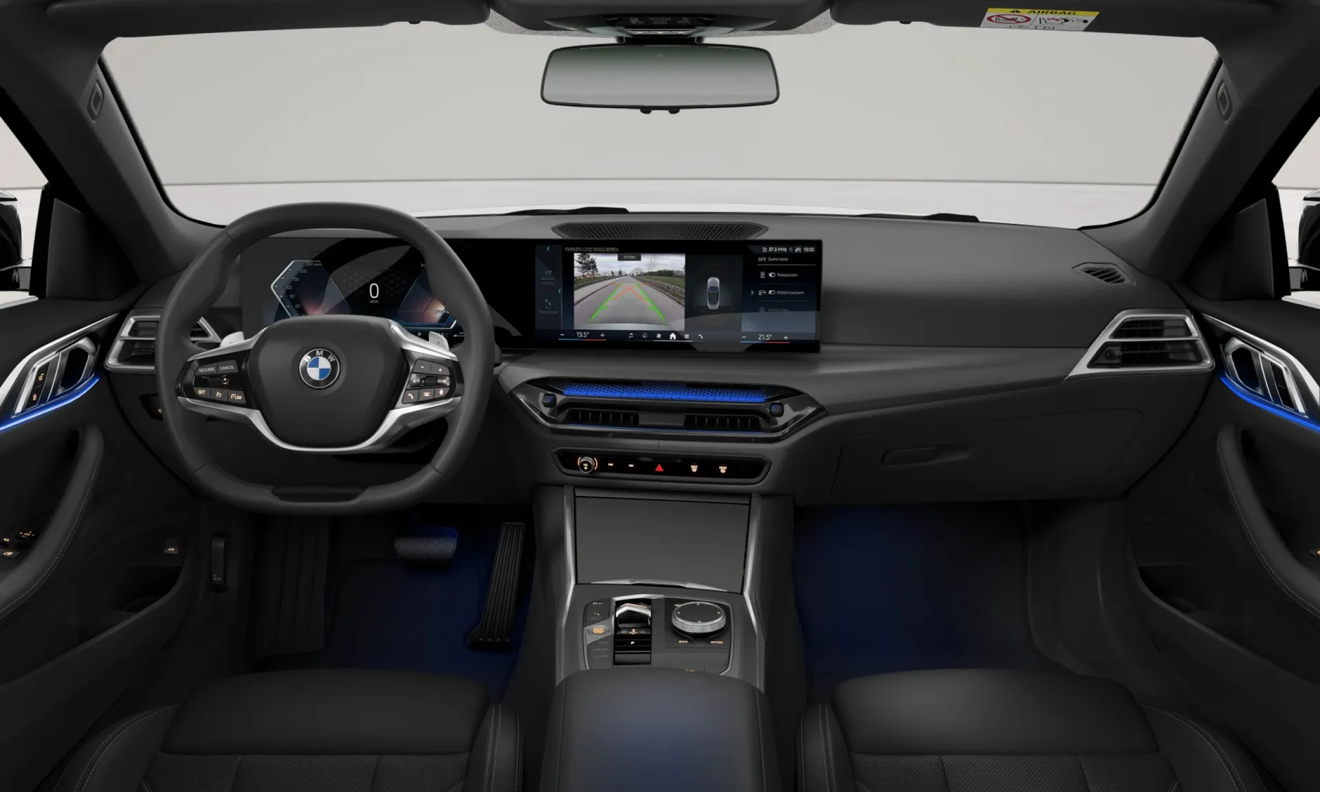 Řada 4 Cabrio (G23), Sériové provedení, interiér Umělá kůže Sensatec perforovaná Black/Black, dashboard