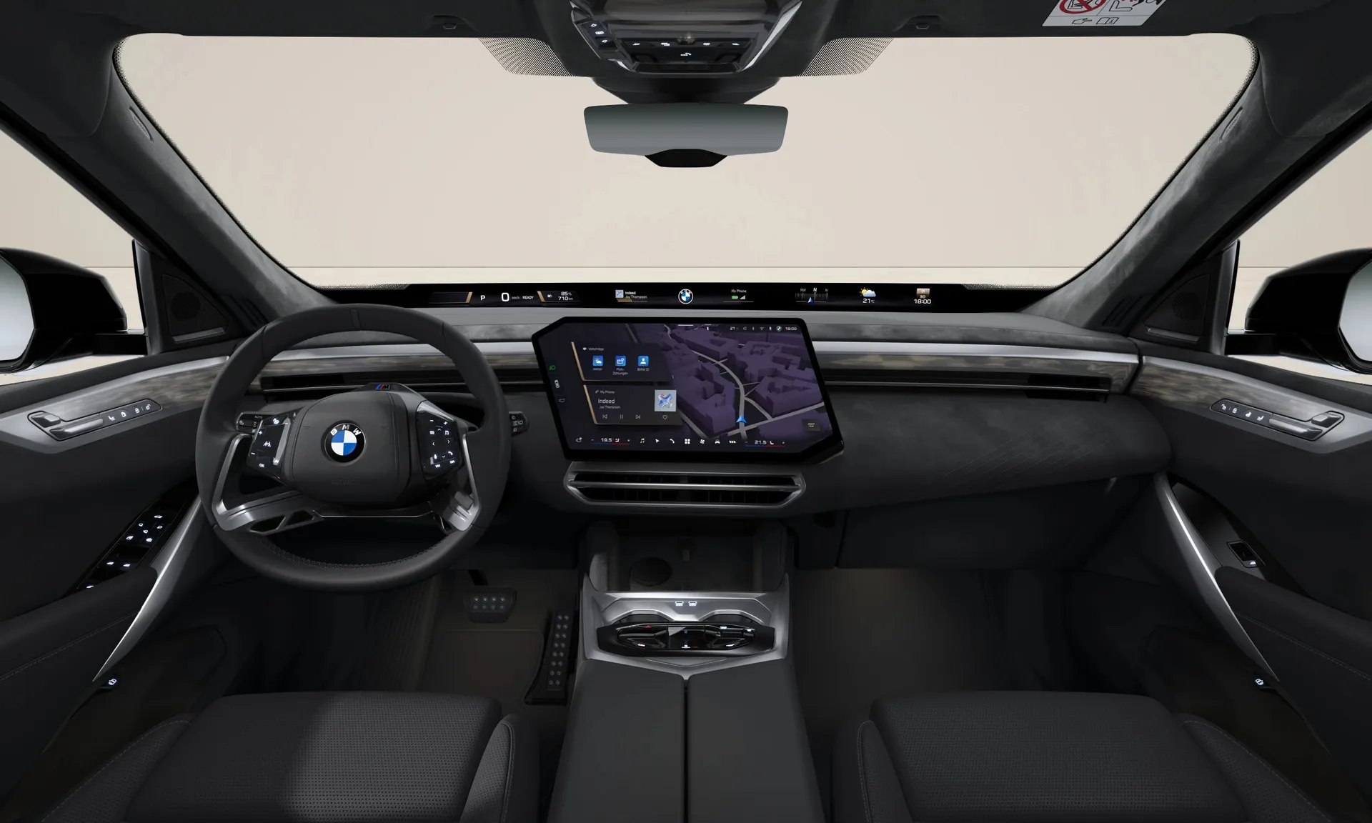 iX5 (G65), M sportovní paket Pro, BMW Individual metalický lak Dravit Grey, interiér Design interiéru BMW Individual-Black, dashboard
