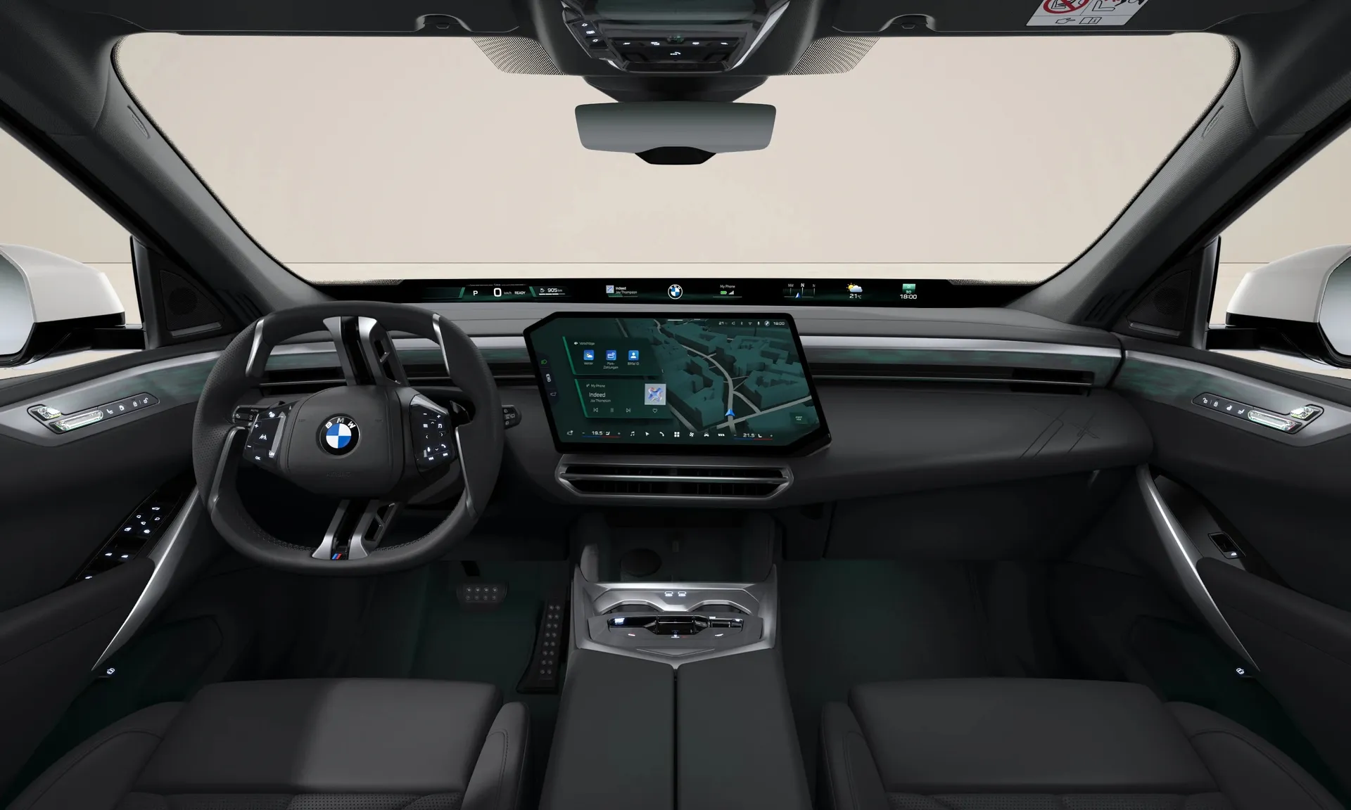 X5 (G65), M sportovní paket, Metalický lak Mineral White, interiér Design interiéru Contemporary-Black, dashboard