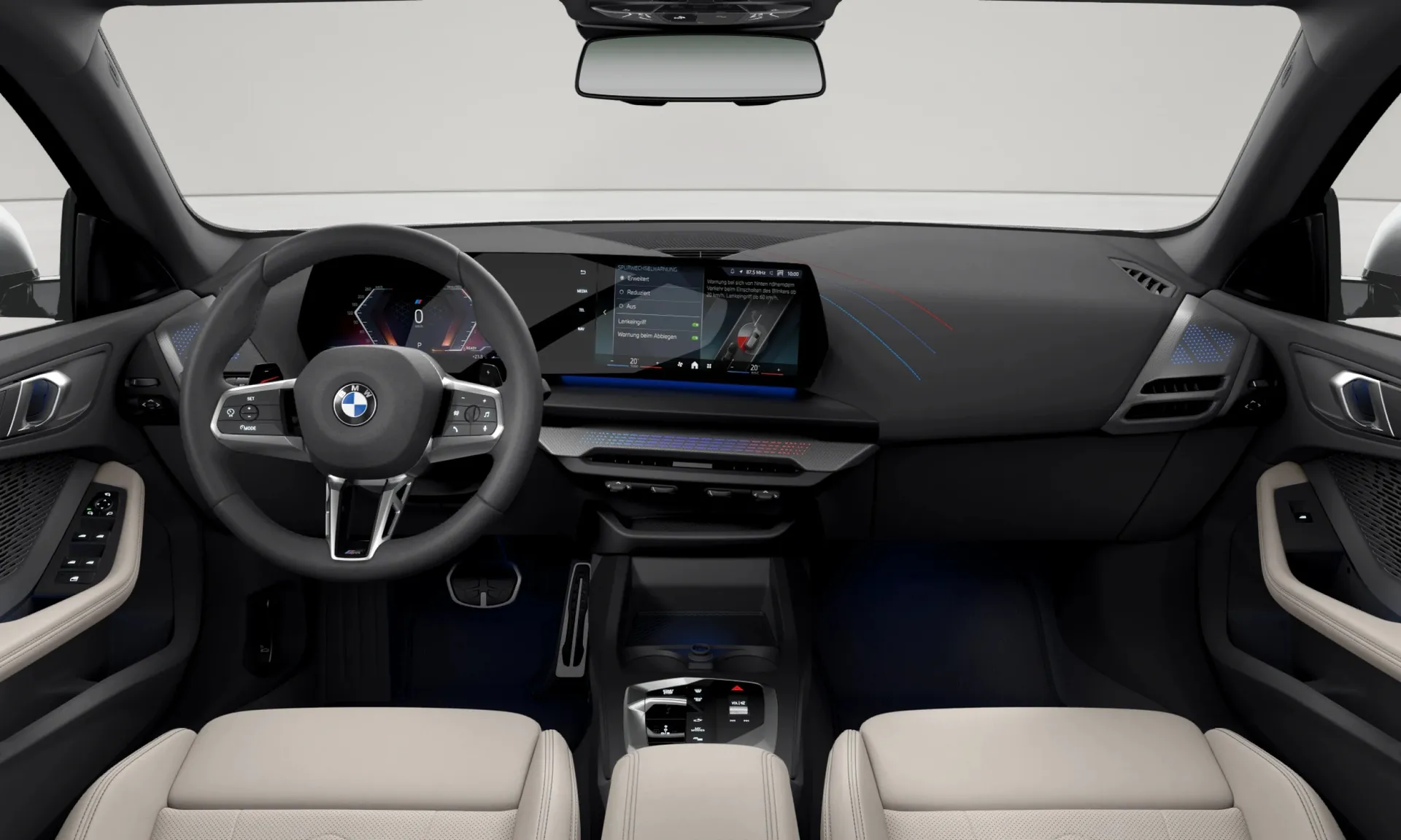 Řada 2 Gran Coupé (F74), M sportovní paket, interiér Umělá kůže Veganza perforovaná Oyster, dashboard