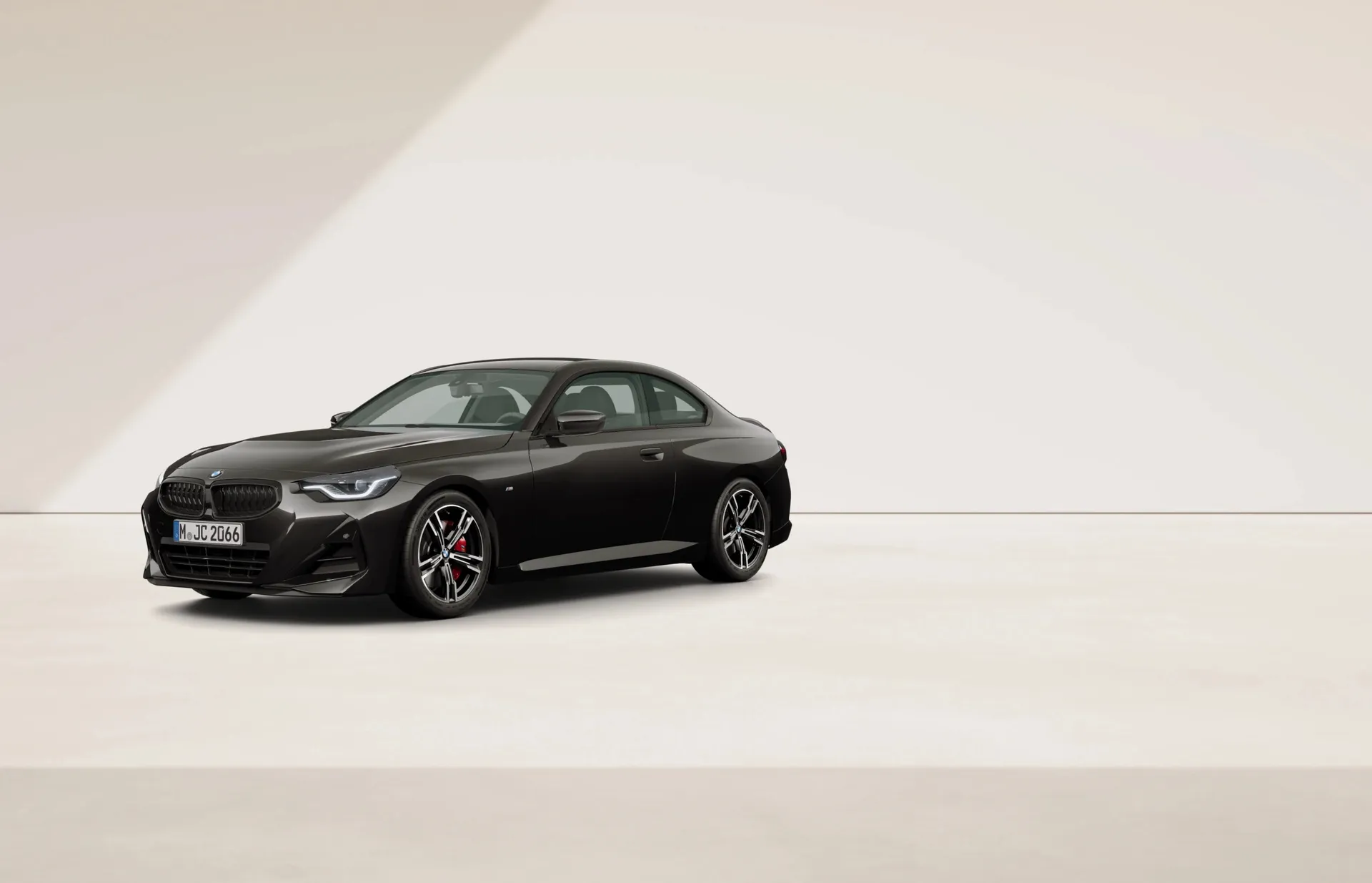 Řada 2 Coupé (G42), M sportovní paket Pro, Metalický lak Black Sapphire, front