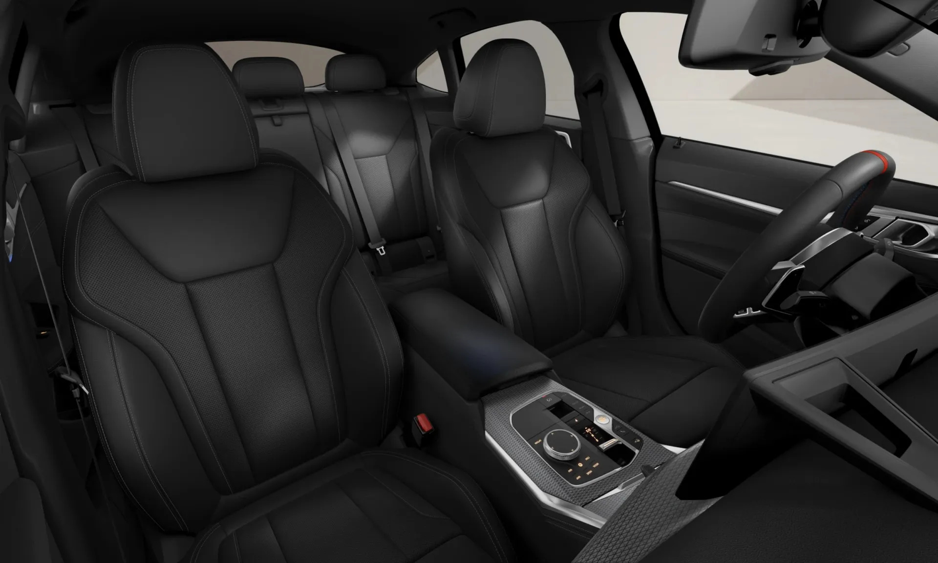Řada 4 Gran Coupé (G26), M Modely, interiér Umělá kůže Sensatec perforovaná Black/Black, seats