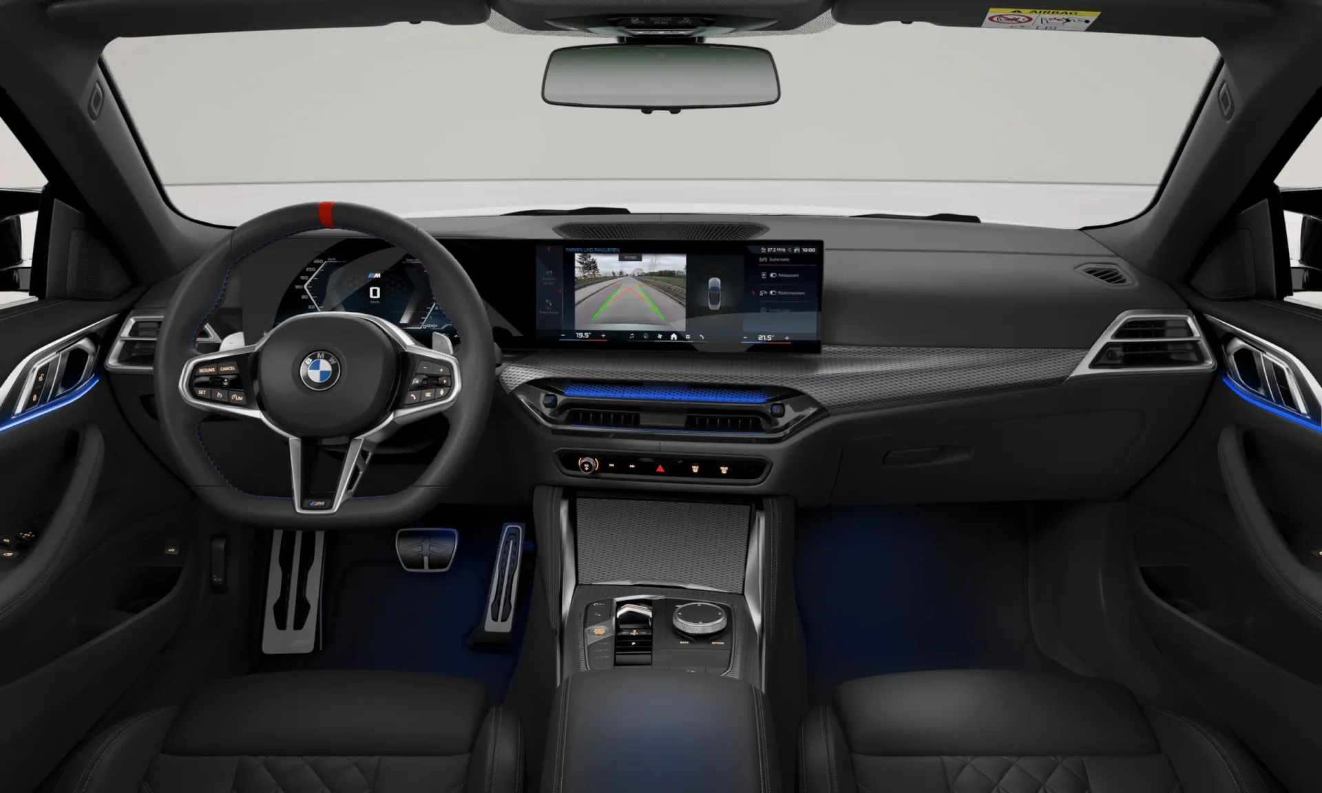 Řada 4 Cabrio (G23), M Modely, interiér BMW Individual kůže Merino s rozšířením "Black / Black", dashboard