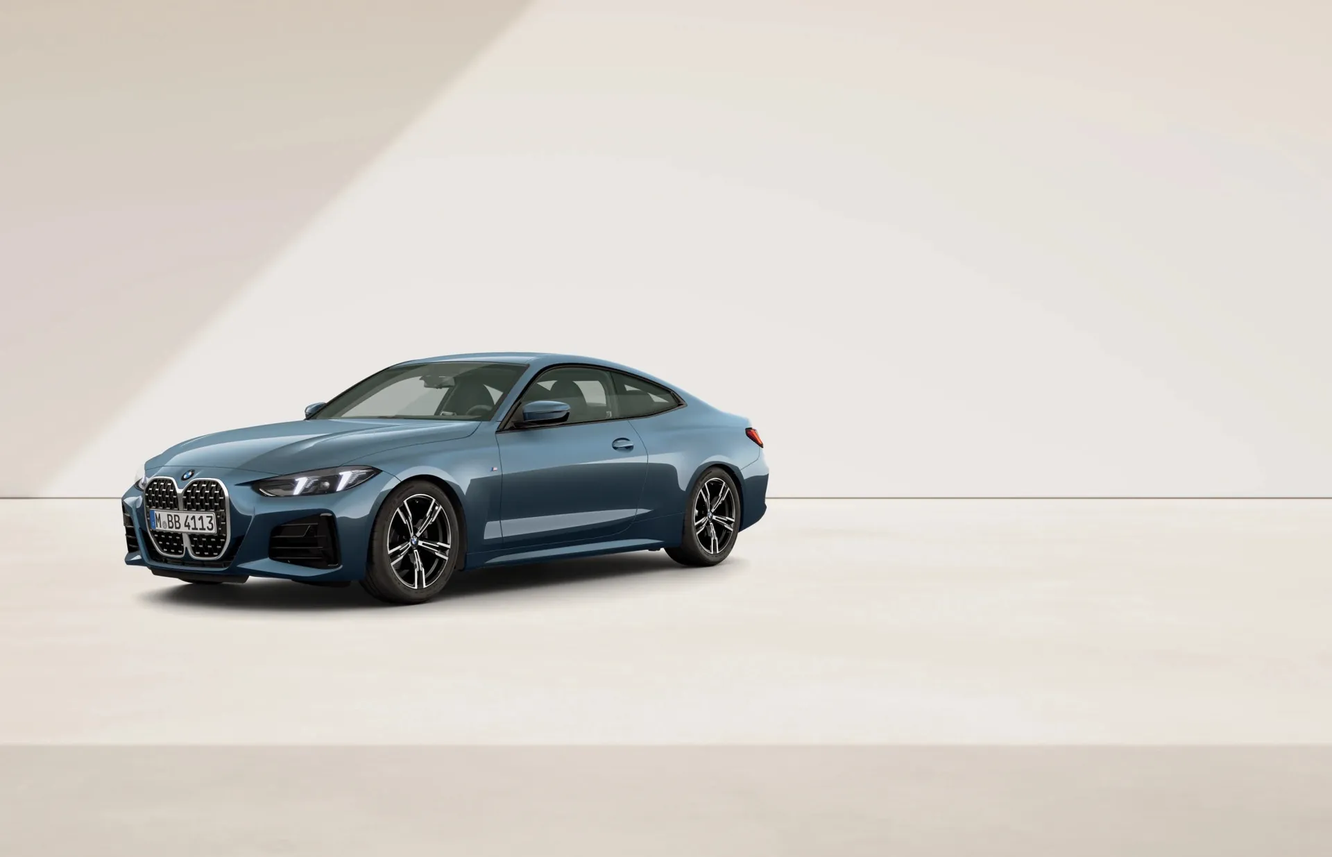Řada 4 Coupé (G22), M sportovní paket, Metalický lak Arctic Race Blue, front