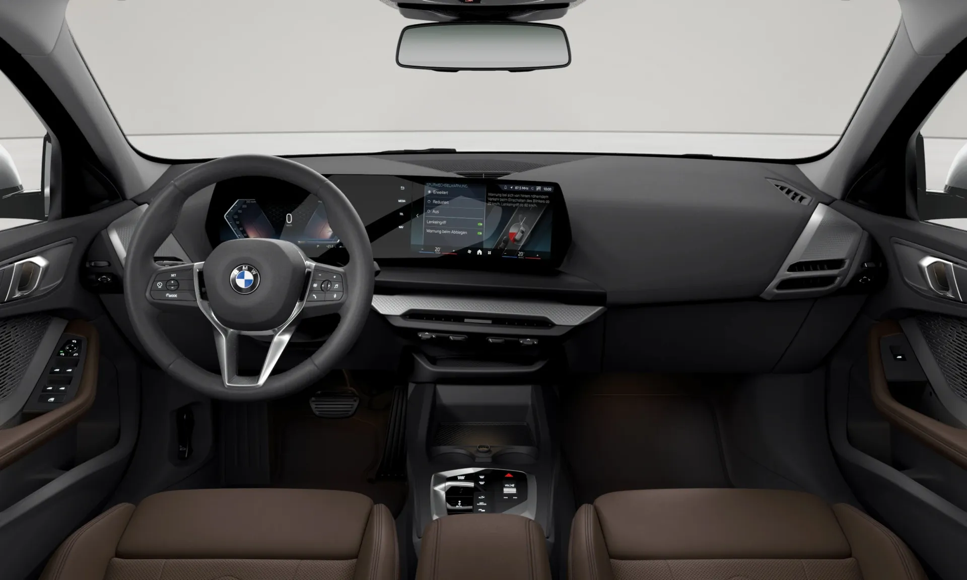 Řada 1 (F70), M sportovní design, interiér Umělá kůže Veganza perforovaná Mocha, dashboard