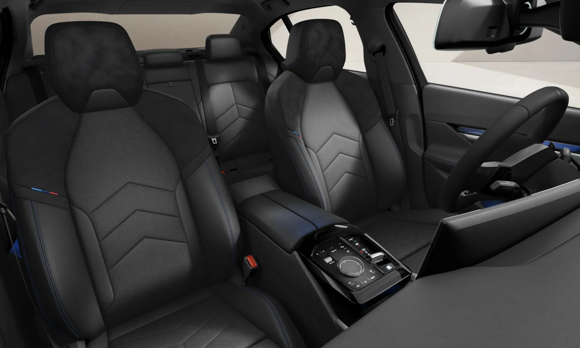 Řada 5 Sedan (G60), M sportovní paket, BMW Individual lak na přání, interiér Kombinace M Alcantara/umělá kůže Veganza Black, seats