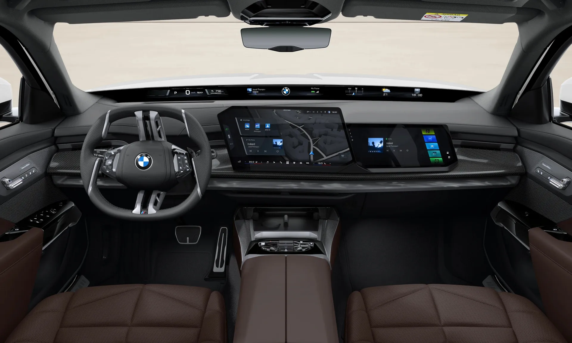Řada 7 Sedan (G70), M sportovní paket, interiér Umělá kůže Veganza Mocha, dashboard