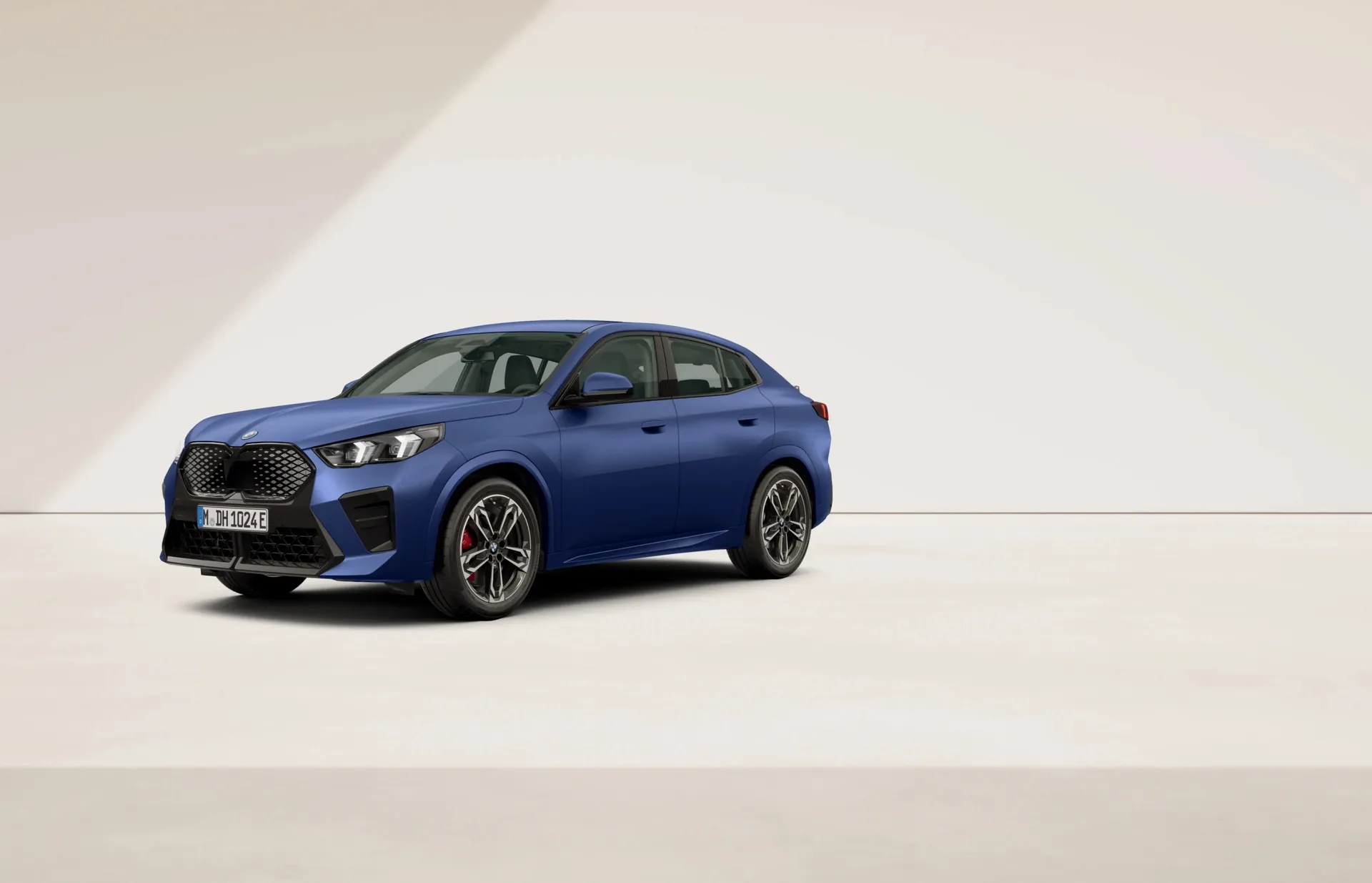 iX2 (U10), M sportovní paket Pro, BMW Individual metalický lak Frozen Portimao Blue, front