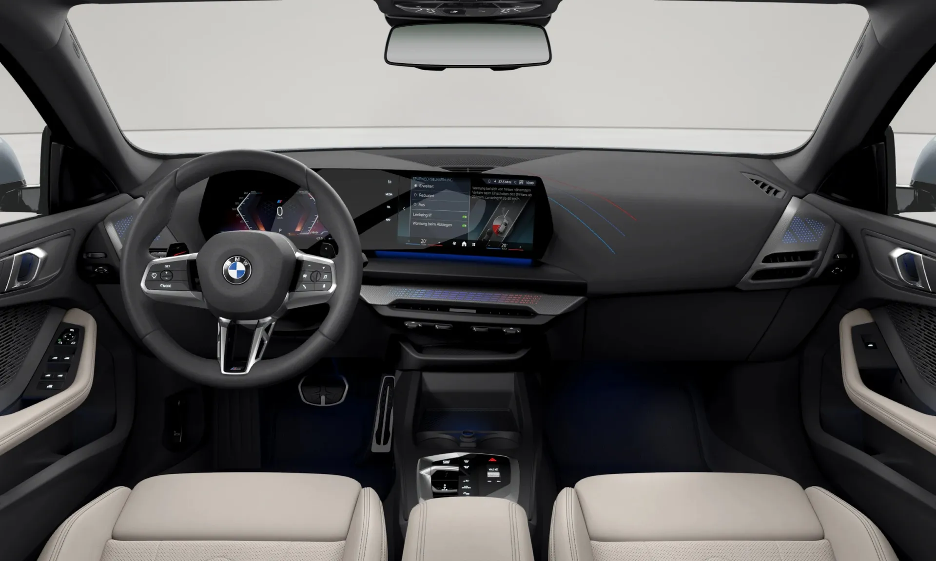 Řada 2 Gran Coupé (F74), M sportovní paket, Metalický lak M Brooklyn Grey, interiér Umělá kůže Veganza perforovaná Oyster, dashboard