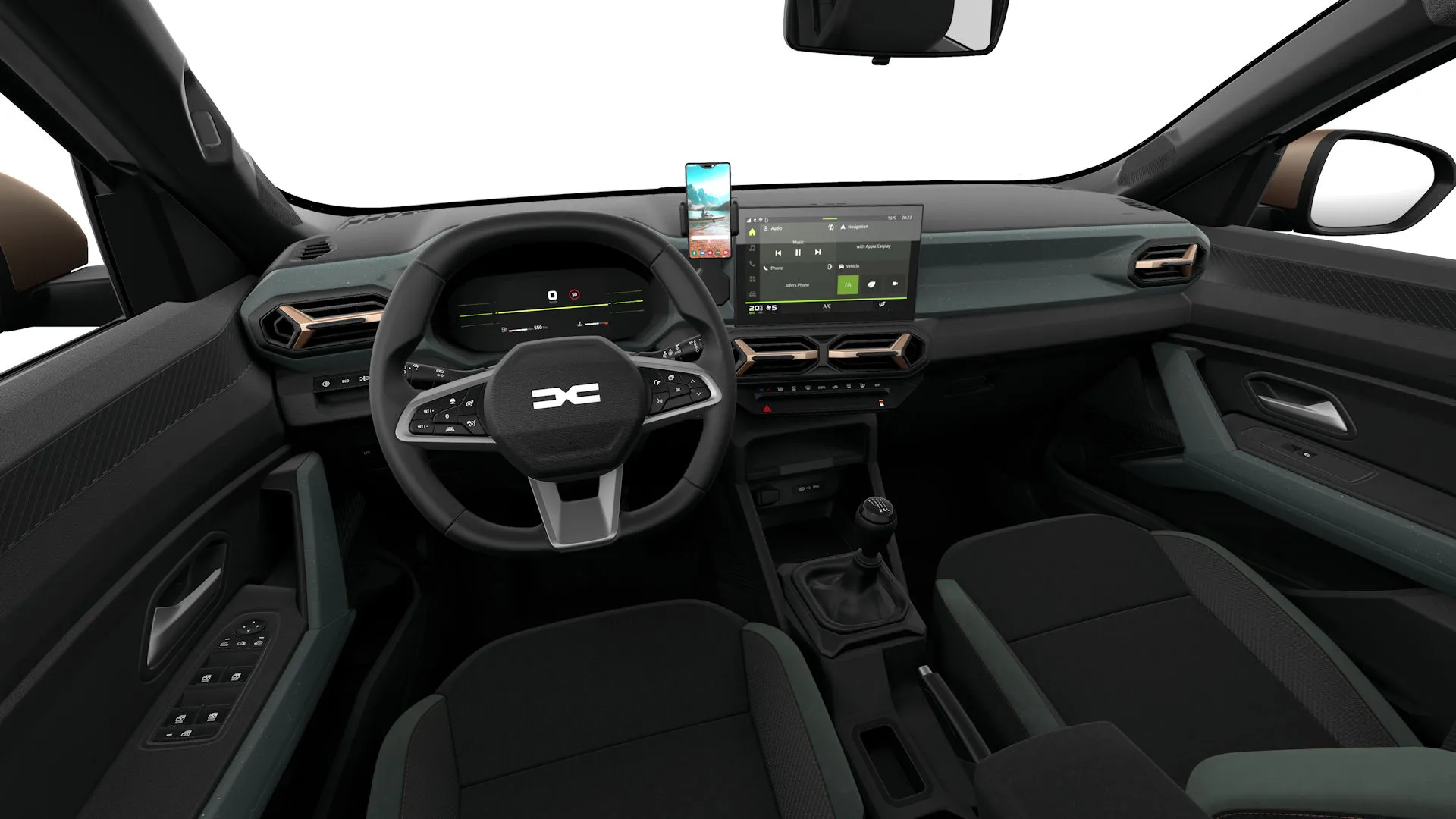 Duster, Extreme, interiér Čalounění Extreme v kombinaci látka/materiál MicroCloud, dashboard