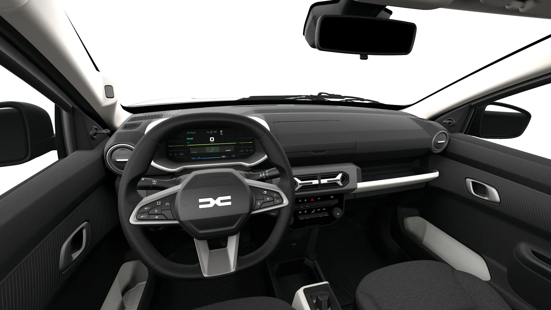 Spring, Essential, interiér Čalounění Spring, dashboard