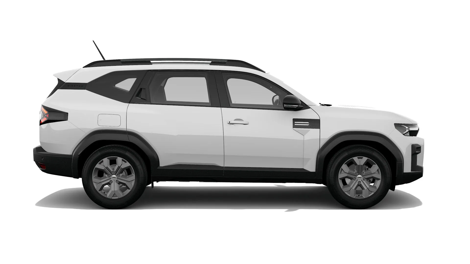 Dacia Bigster Essential v barvě bílá Glacier – pohled z boku