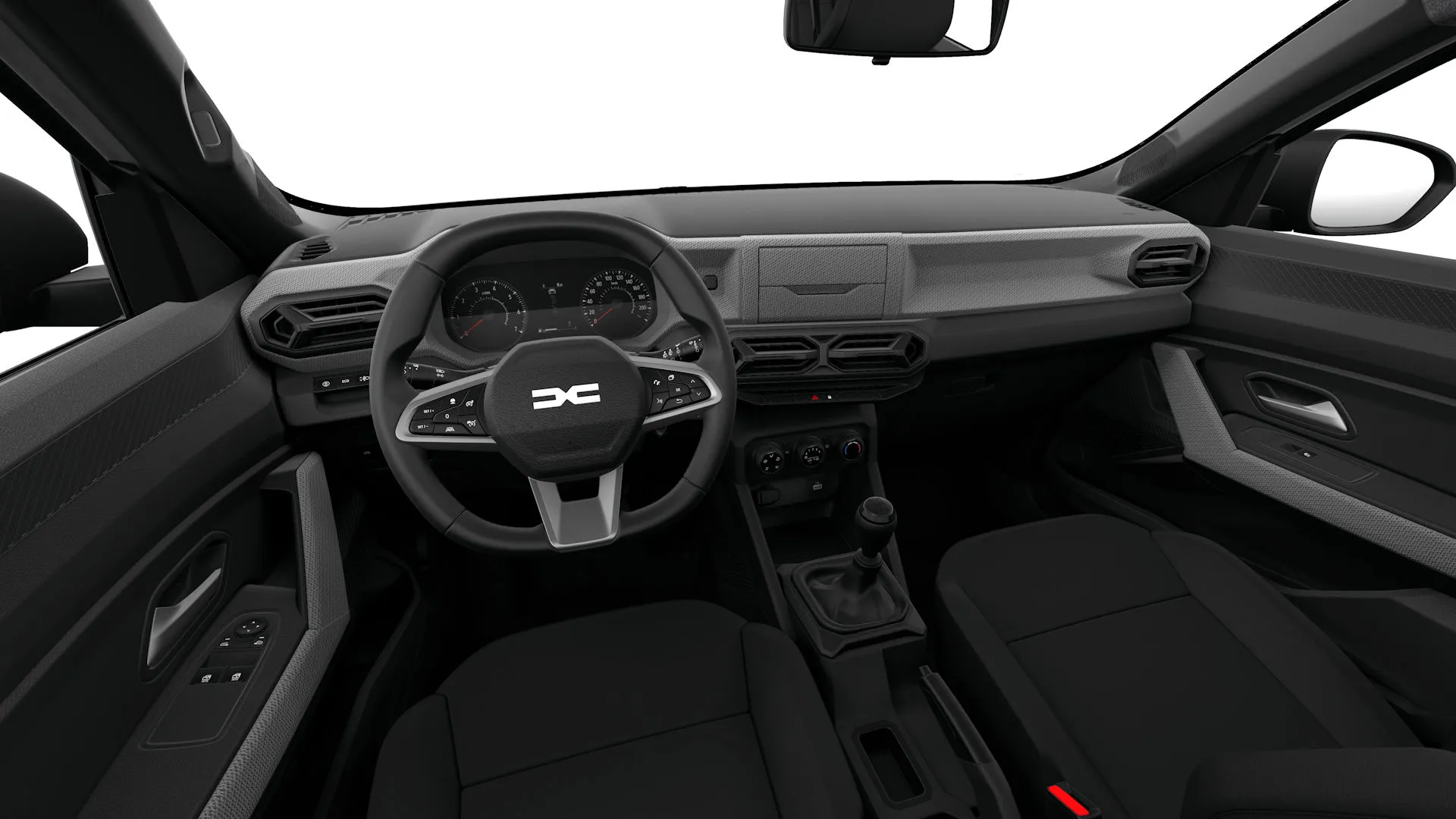 Duster, Essential, interiér Látkové čalounění Essential, dashboard