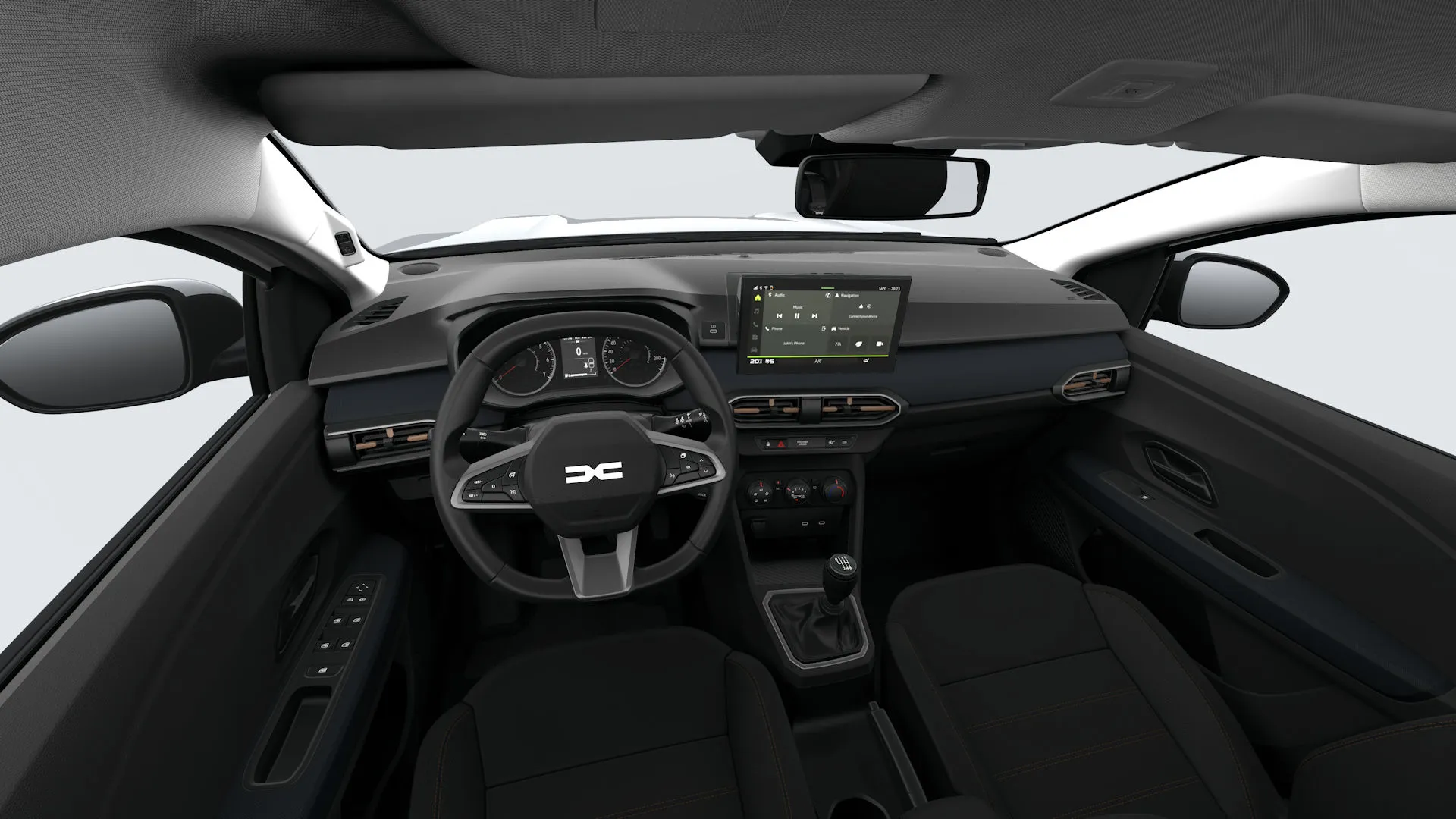 Sandero Stepway, Expression, interiér Látkové čalounění Sandero Stepway, dashboard