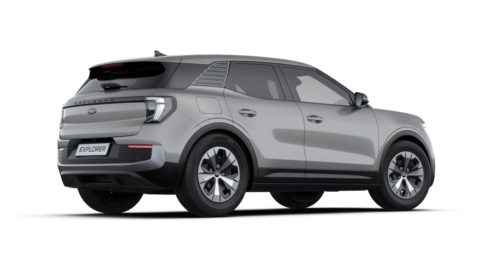 Explorer EV, Style, stříbrná Solar, rear