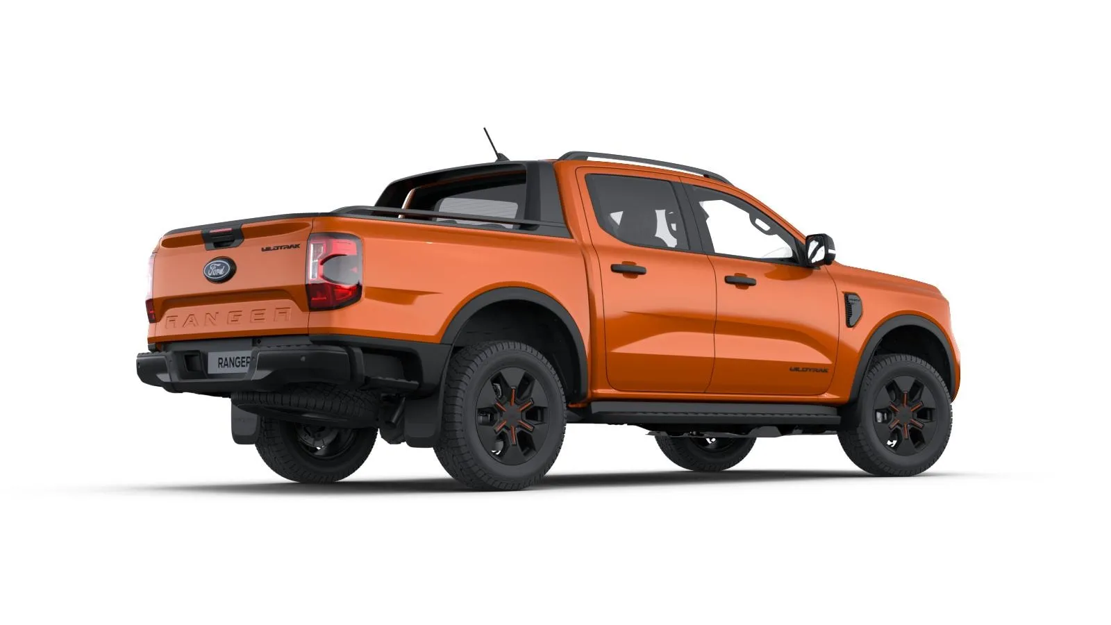 Ranger Double Cab, Wildtrak, Metalický lak karoserie – oranžová Ignite, rear