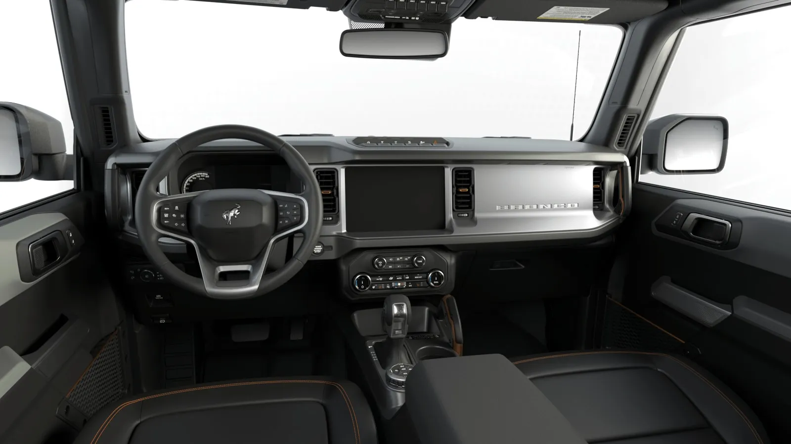 Bronco, Badlands, interiér Kůže Onyx, dashboard