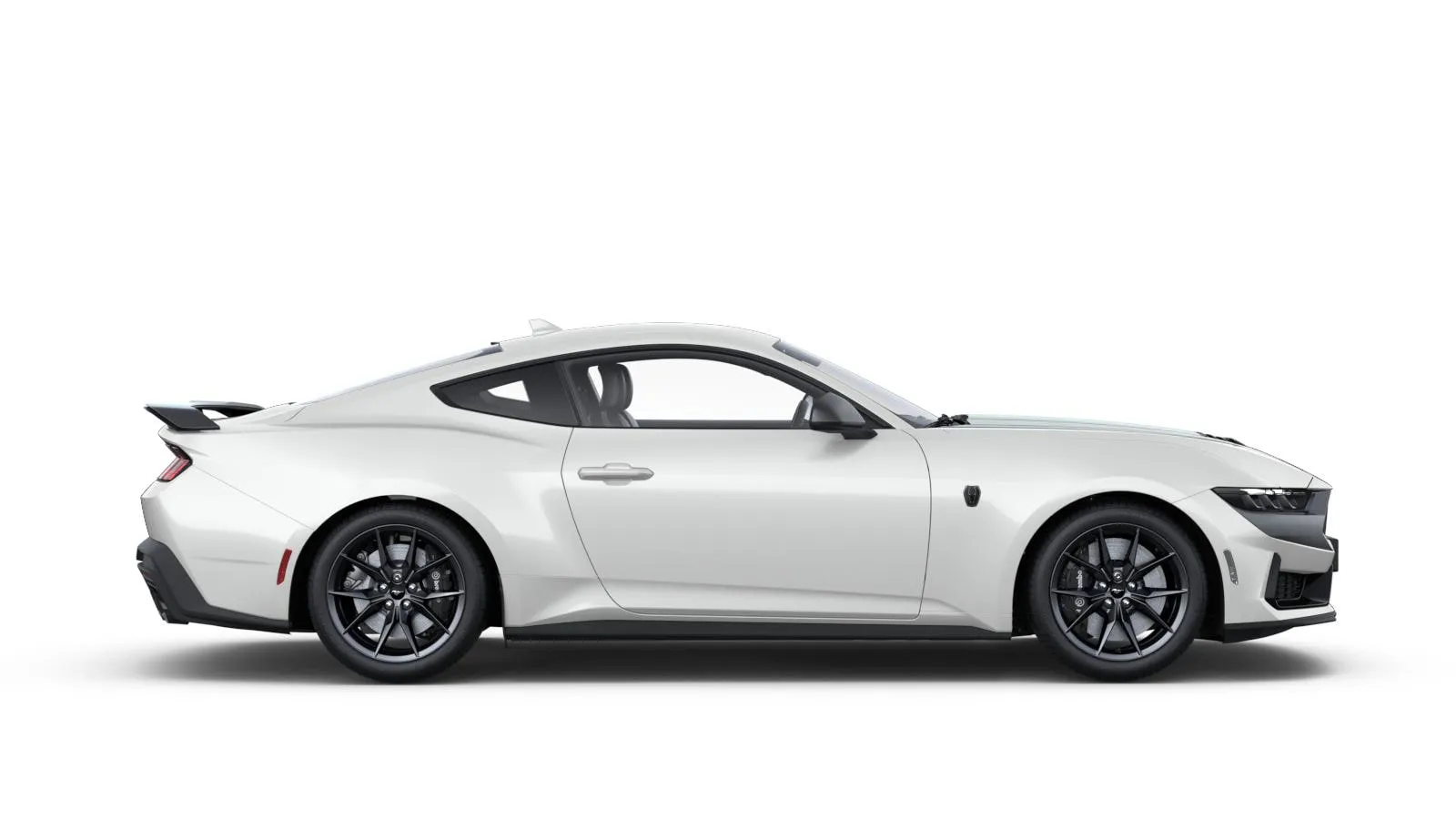 Mustang Fastback, Dark Horse, Bílá Oxford, side