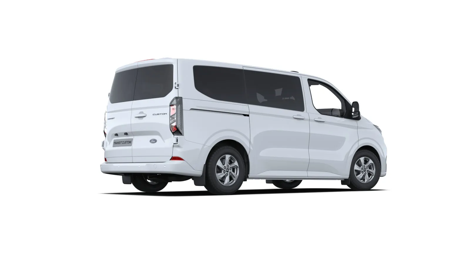 Ford Transit Custom Kombi M1 Limited v barvě bílá Frozen – pohled z boku