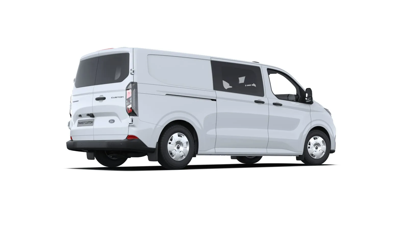 Ford Transit Custom Kombi Van M1 Trend v barvě bílá Frozen – pohled z boku