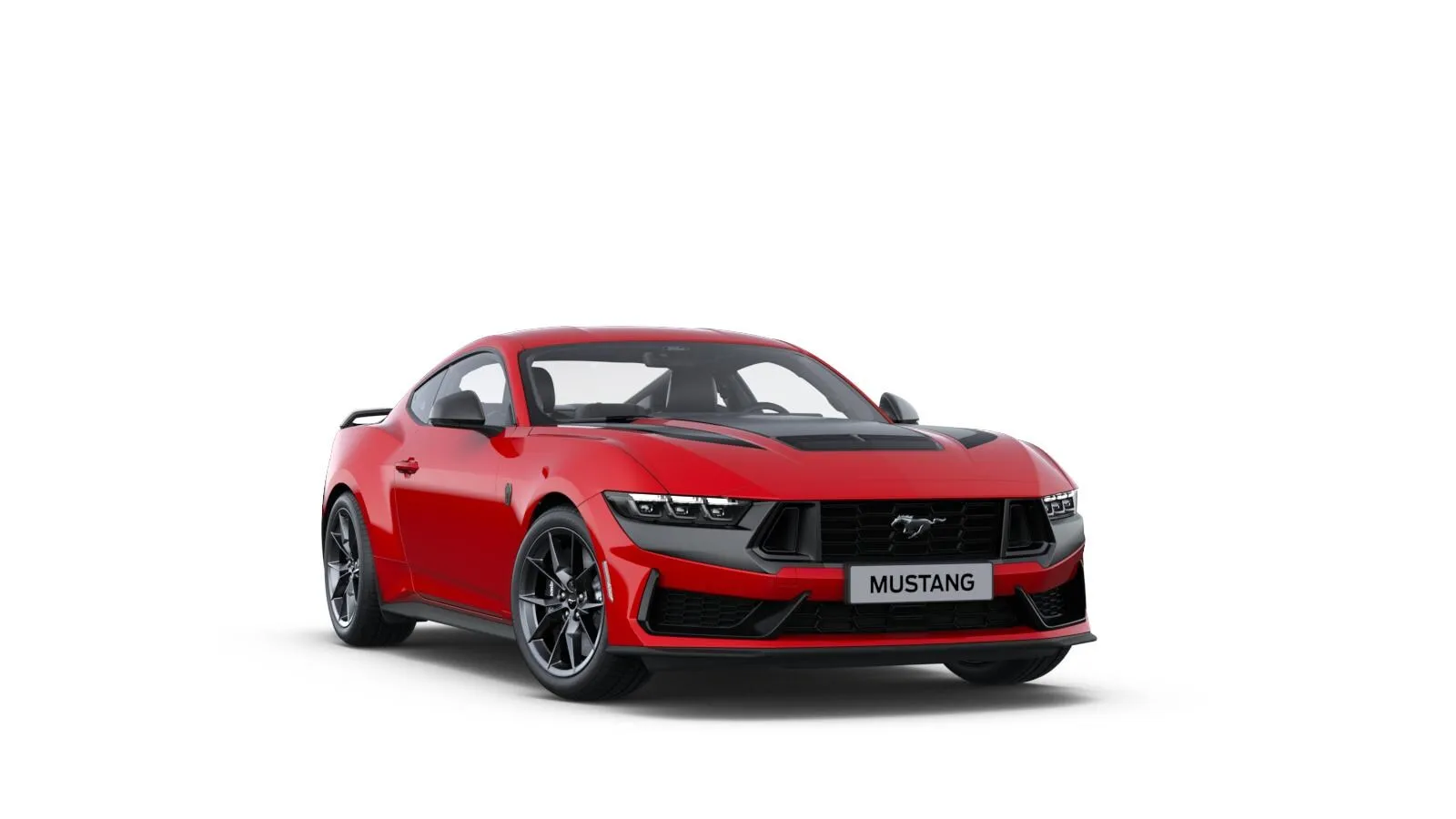 Mustang Fastback, Dark Horse, Červená Race, front