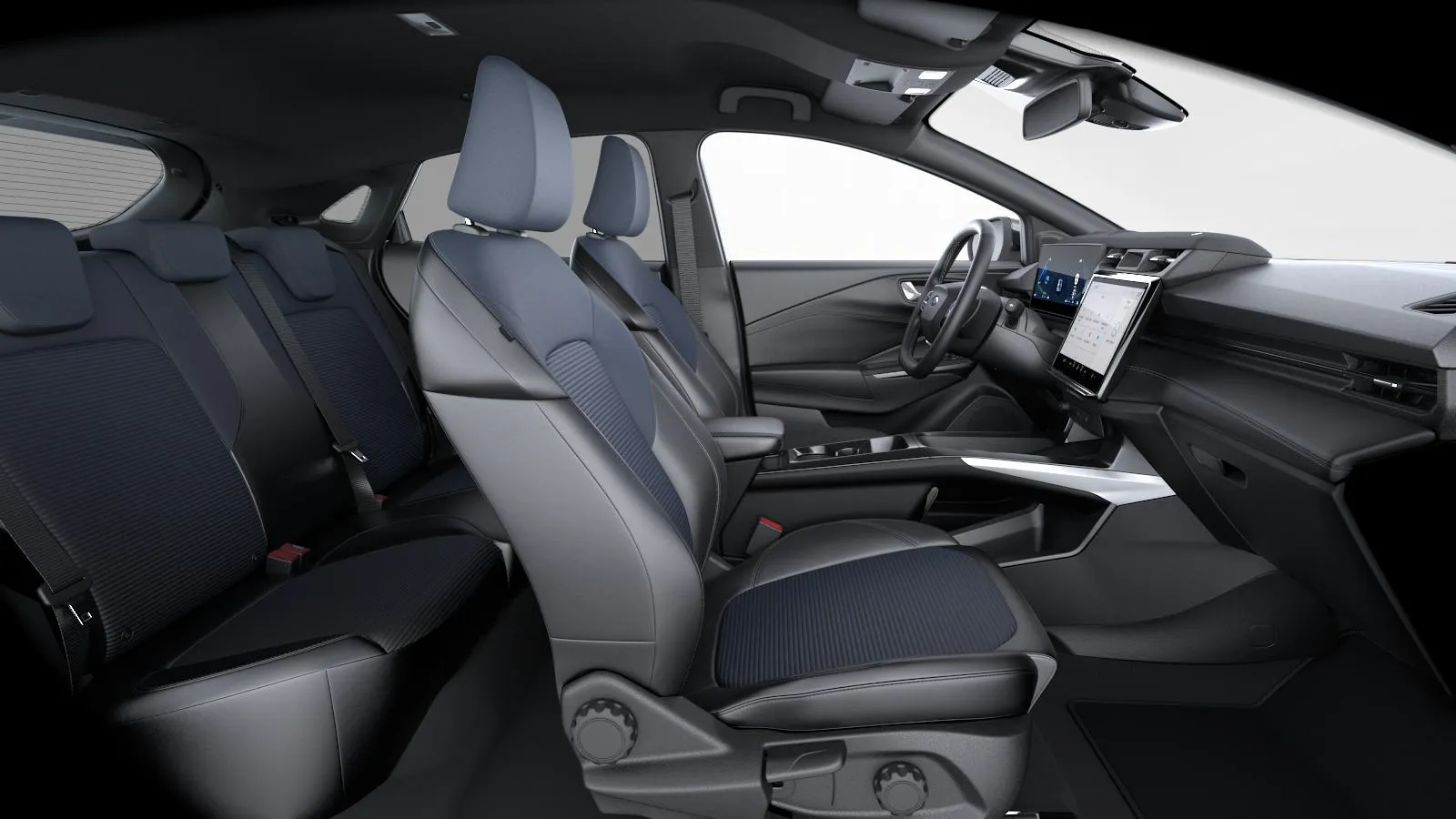 Puma Gen-E, BlueCruise Edition, interiér Vinyl Sensico/látka Hannah v modré/černé s modrým prošíváním, seats