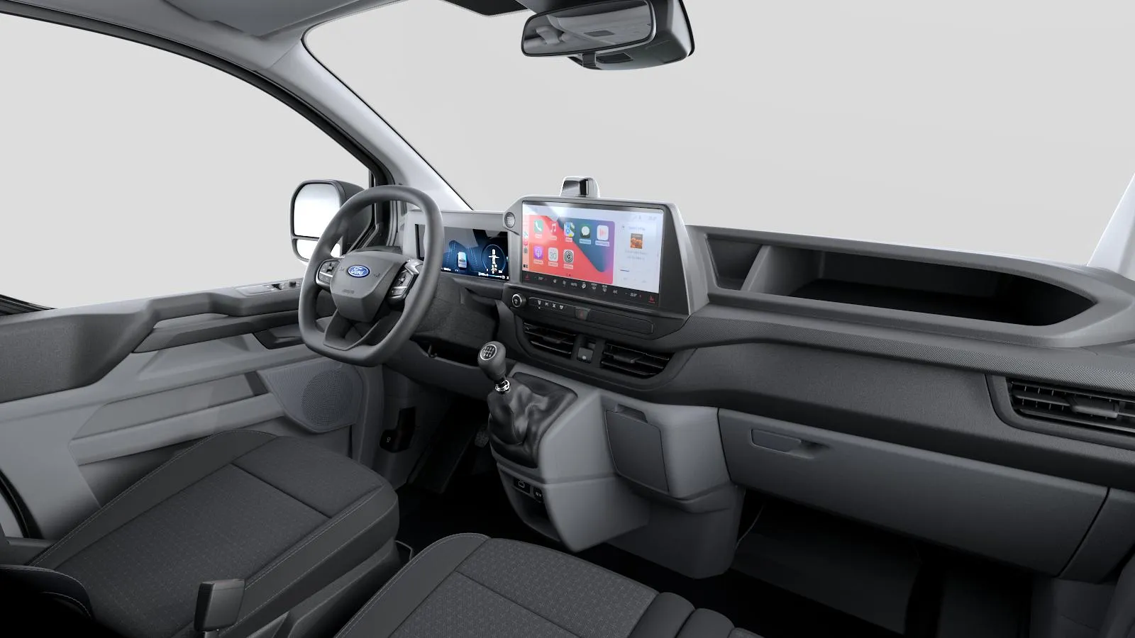 Transit Custom Kombi M1 320 L1 H1, Trend, interiér Tmavé látkové potahy Trend, dashboard