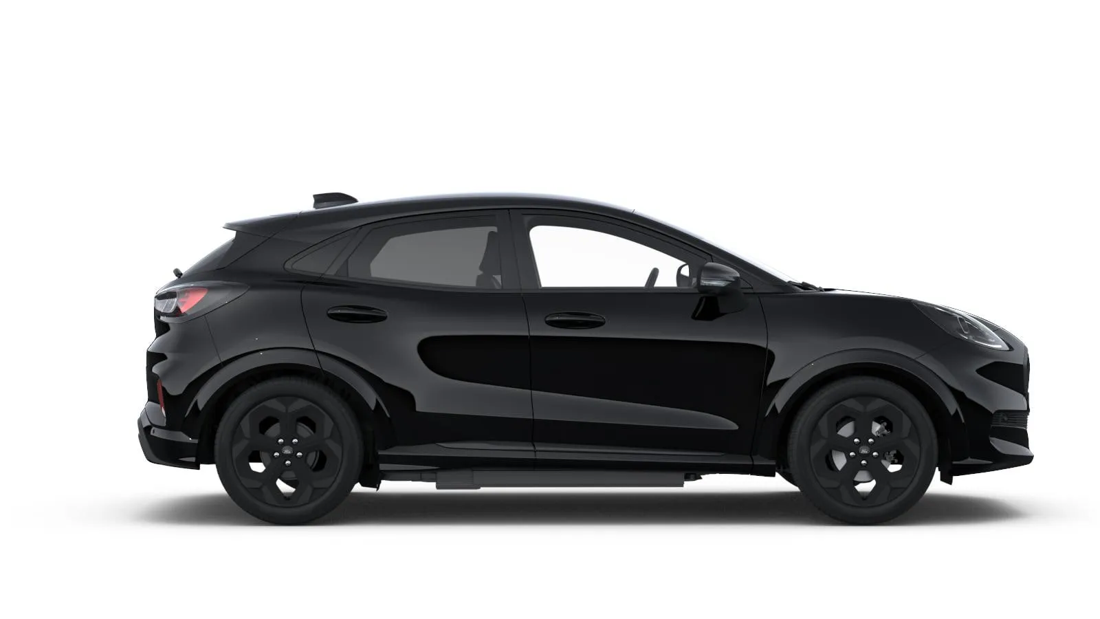 Ford Puma Gen-E BlueCruise Edition v barvě černá Agate – pohled z boku