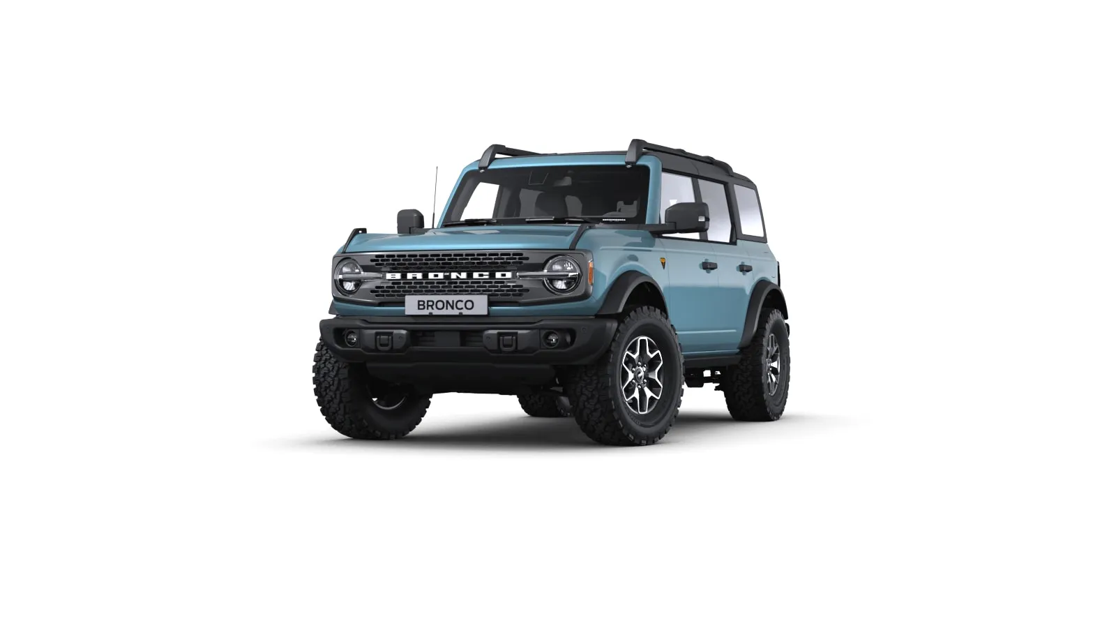Ford Bronco VI Badlands v barvě Area 51 – pohled zezadu