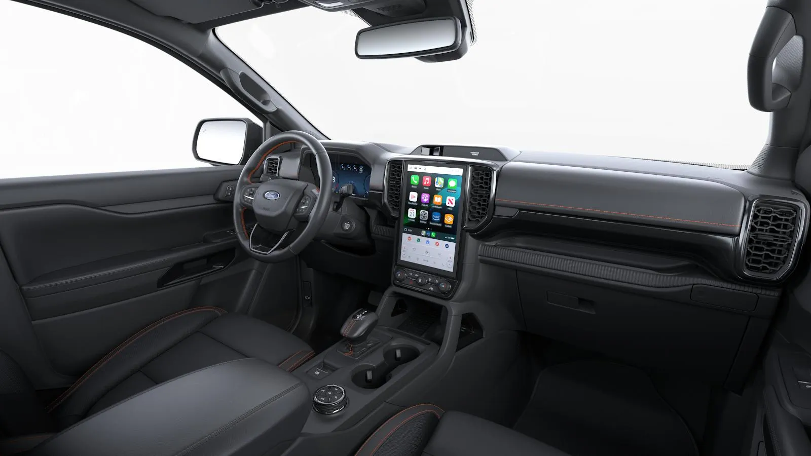 Ranger Super Cab, Wildtrak, interiér Kůže ActiveX Wildtrak, dashboard-side