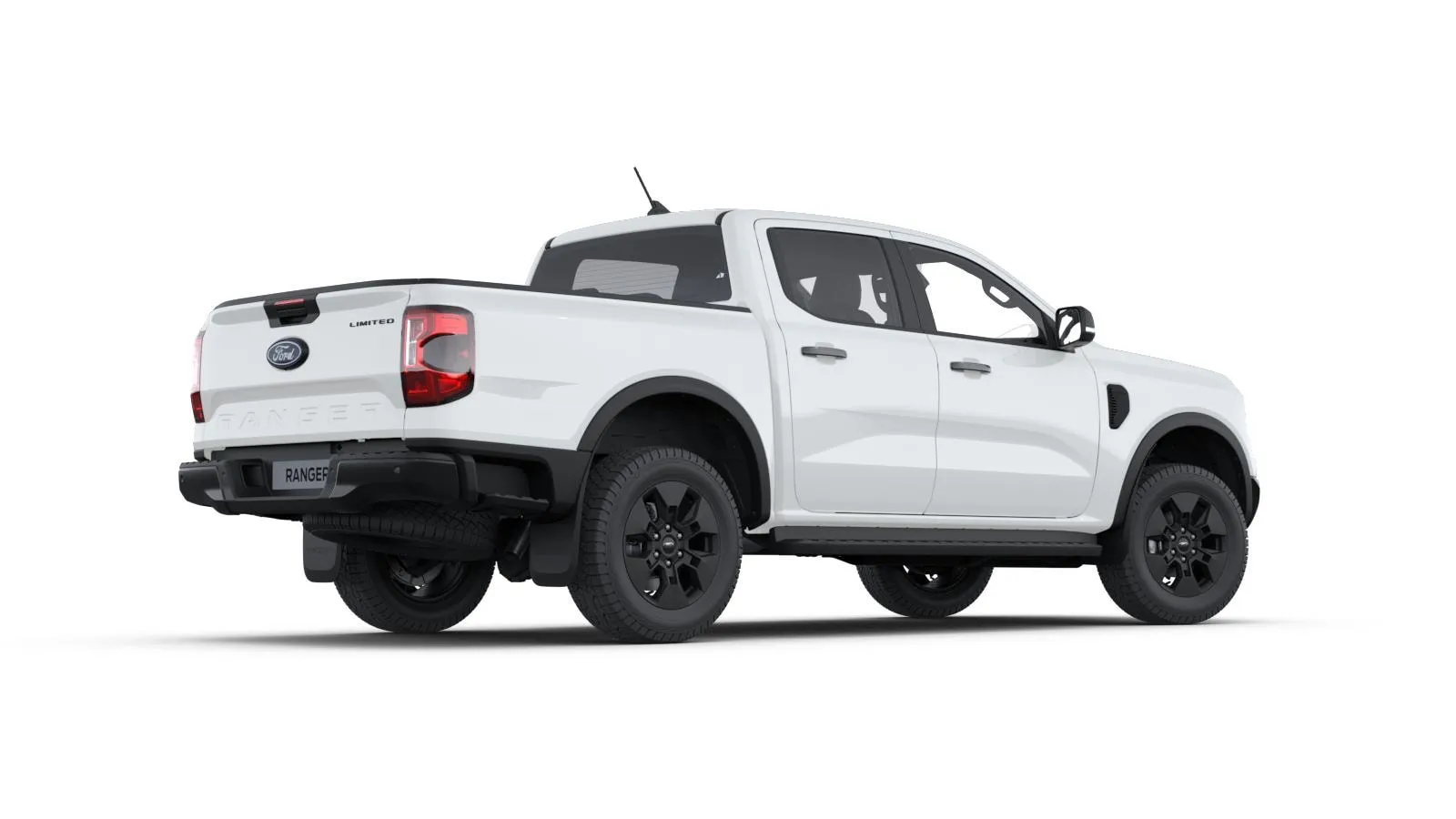 Ranger Double Cab, Limited, Nemetalický lak karoserie – bílá Frozen, rear