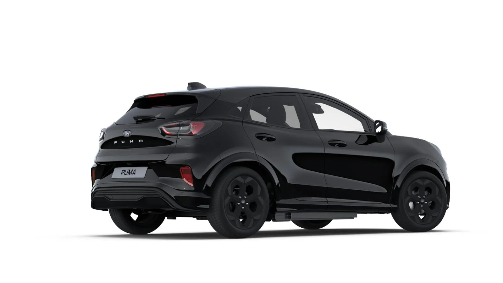 Ford Puma Gen-E BlueCruise Edition v barvě černá Agate – pohled zezadu