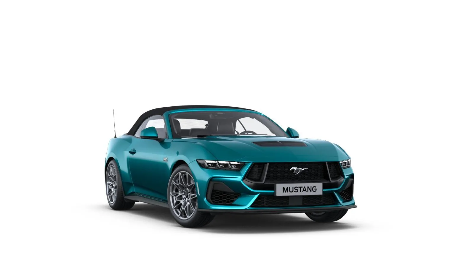 Mustang Convertible, GT, Modrá Adriatic, front